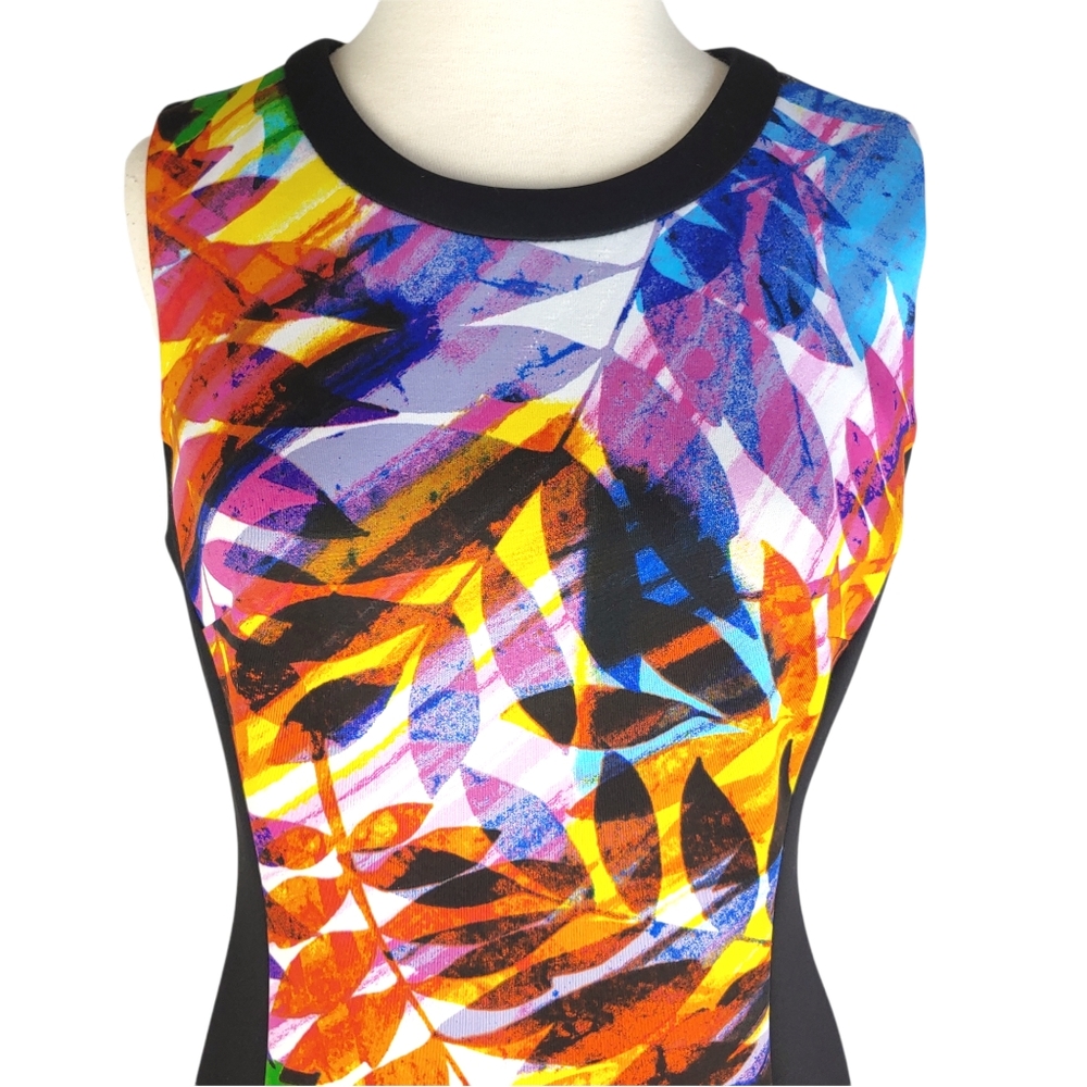 London Style Collection Colorblock Dress Sz 6 - Picture 2 of 8